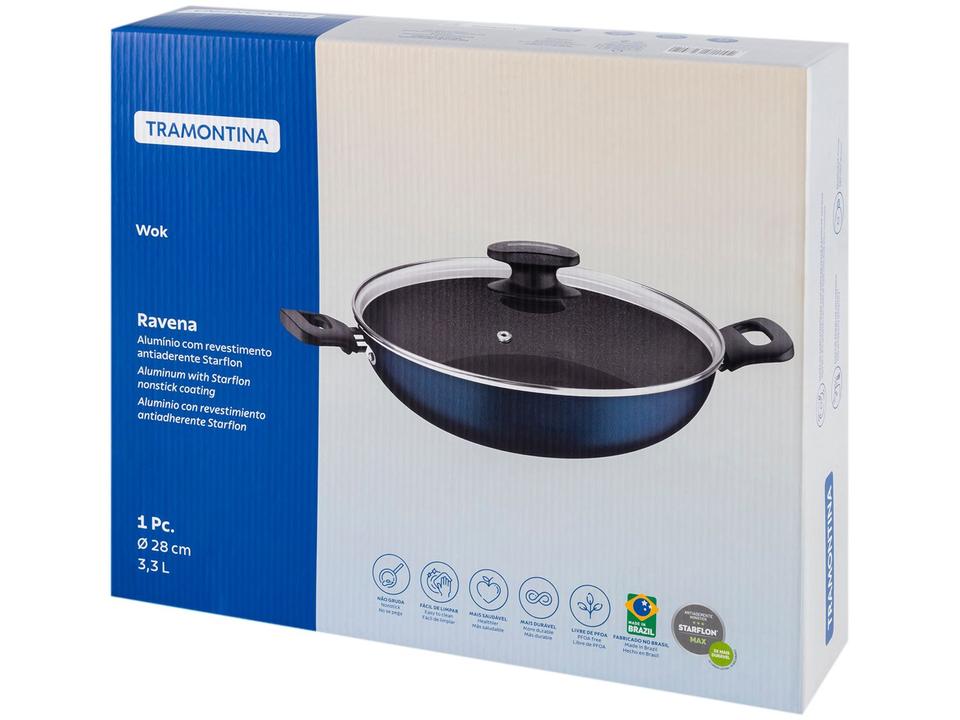 Panela Wok Antiaderente Tramontina de Alumínio - 7