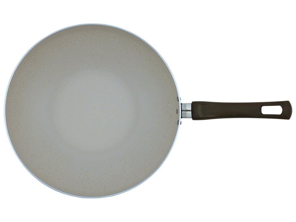 Panela Wok Multiflon de Alumínio Antiaderente Ekó Bege 28cm - 2