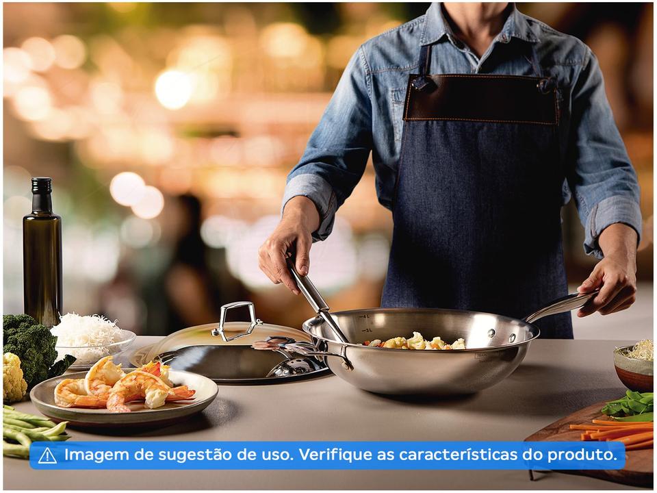 Panela Wok Tramontina Inox Grano 32cm - 1