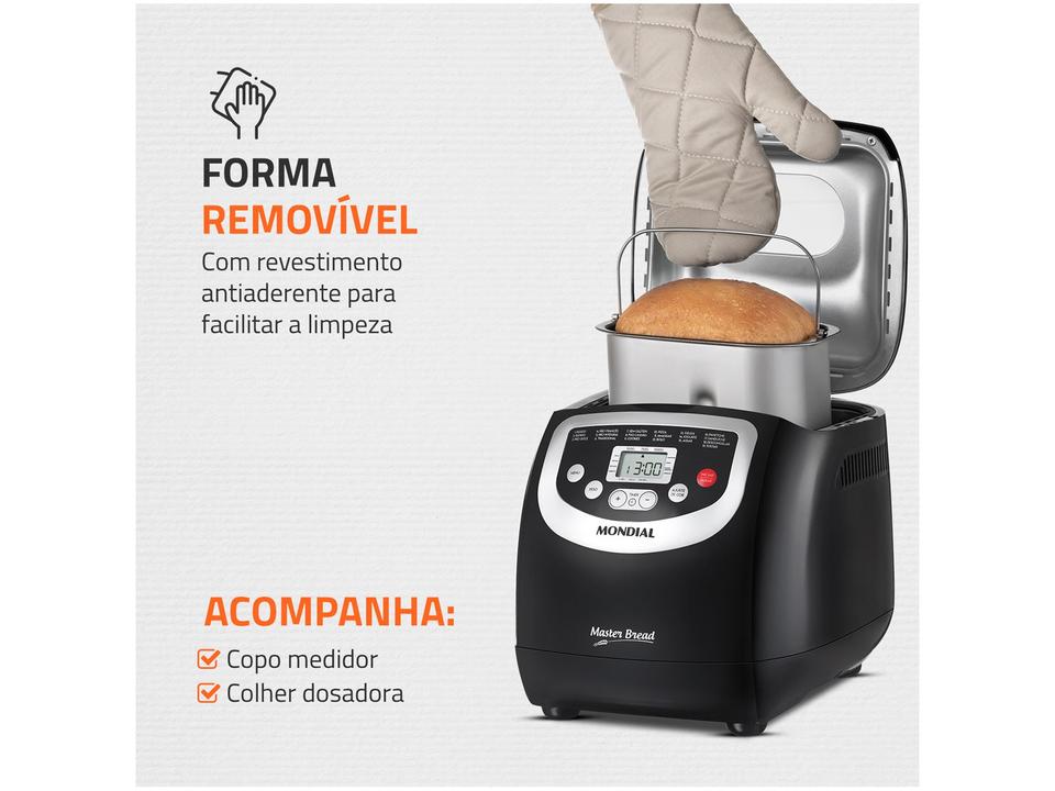 Panificadora Mondial NPF-53 Preta 19 Funções - 5