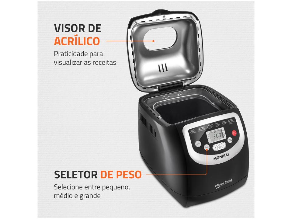 Panificadora Mondial NPF-53 Preta 19 Funções - 4
