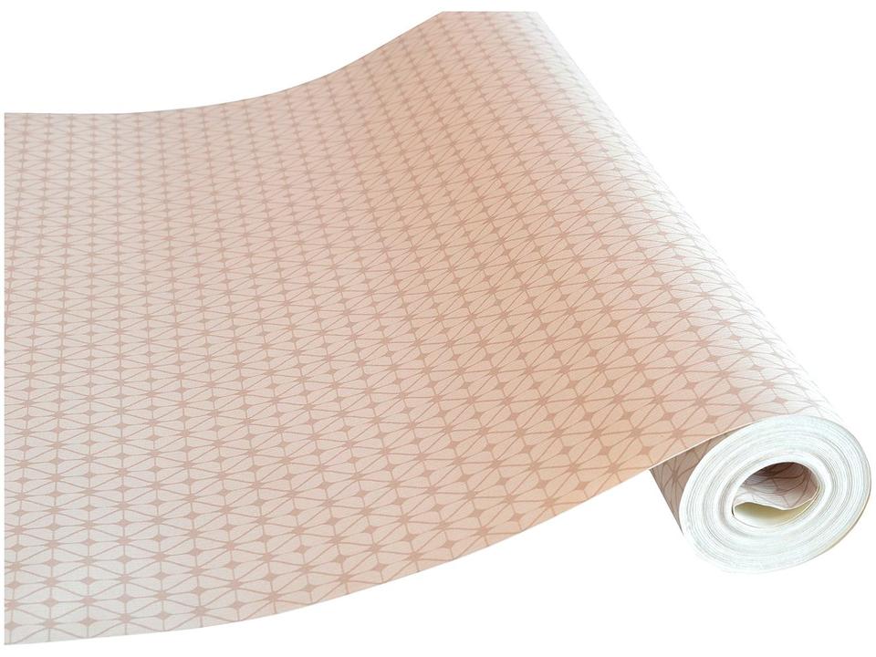 Papel de Parede Bege Claro Geométrico - 3