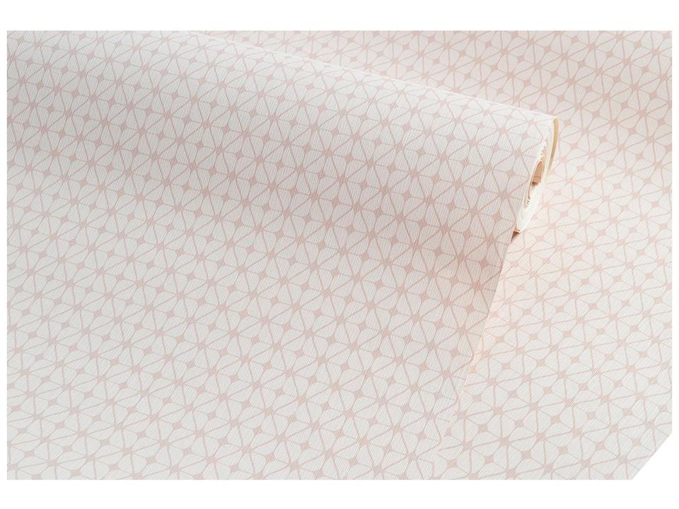 Papel de Parede Bege Claro Geométrico - 8