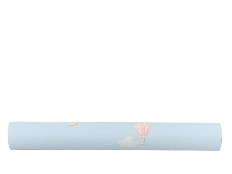 Papel de Parede Infantil Azul Balões Vinílico - Evolux 53x1000cm - 5