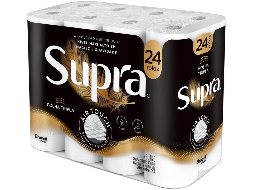 Papel Higiênico Folha tripla Bracell Supra 24 Rolos 20m - 5