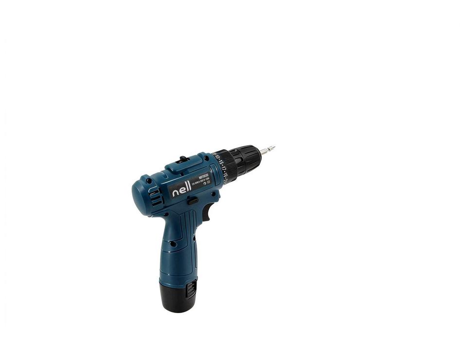 Parafusadeira e Furadeira Sem Fio Nell Mandril 3/8 12V Azul - 3