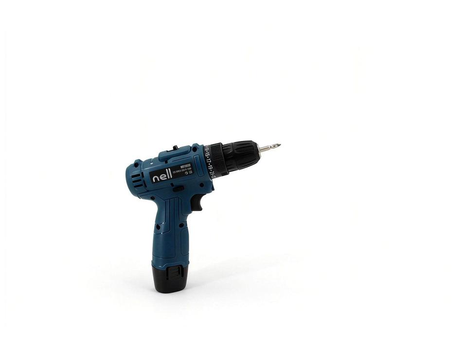 Parafusadeira e Furadeira Sem Fio Nell Mandril 3/8 12V Azul - 2
