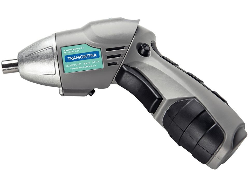 Parafusadeira Tramontina a Bateria 4,8V 1/4” com Maleta 46 Peças 42380046 - 4