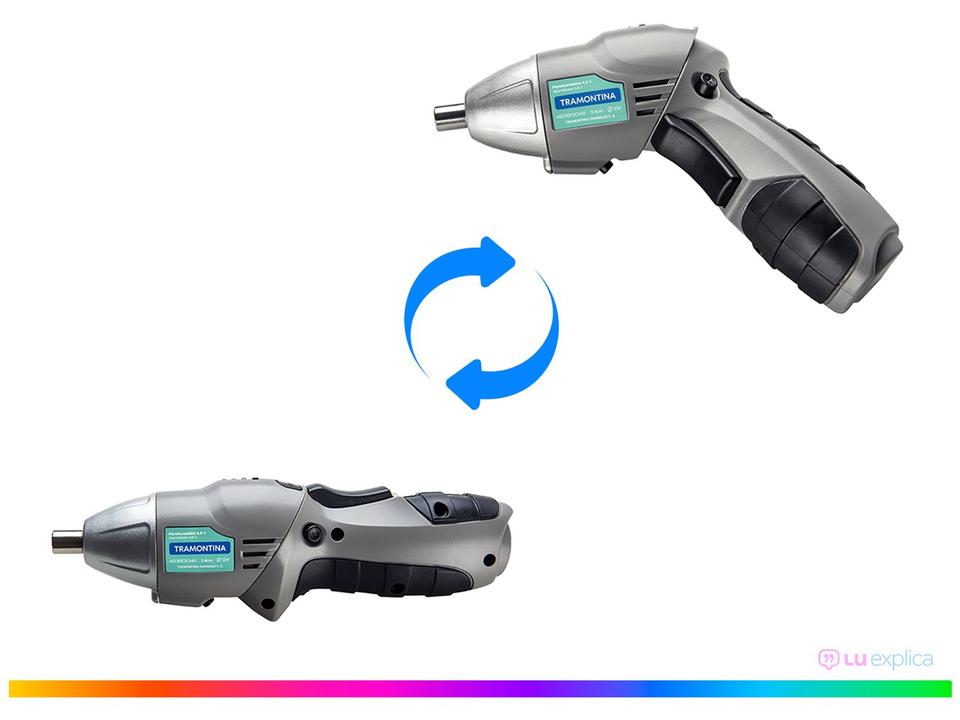 Parafusadeira Tramontina a Bateria 4,8V 1/4” com Maleta 46 Peças 42380046 - 1