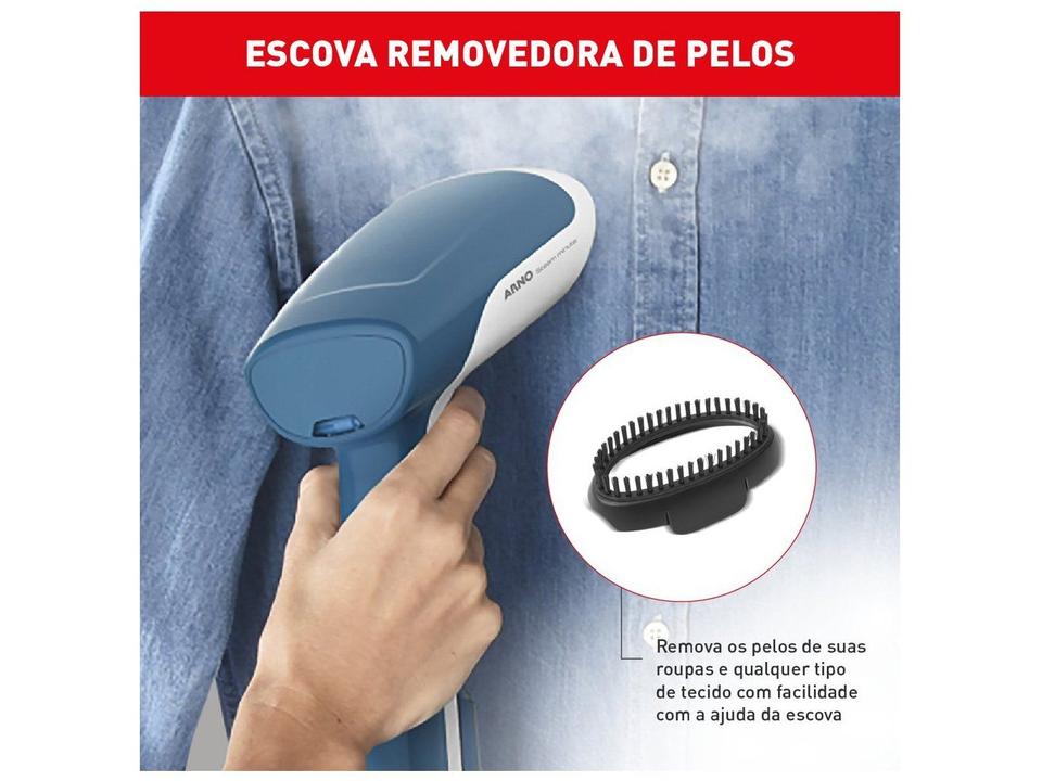 Passadeira a Vapor Portátil Arno Steam Minute HS61 70ml 1300W Branca e - 11