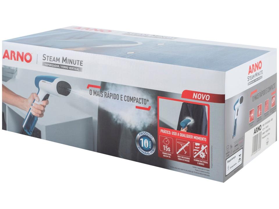Passadeira a Vapor Portátil Arno Steam Minute HS61 70ml 1300W Branca e - 16