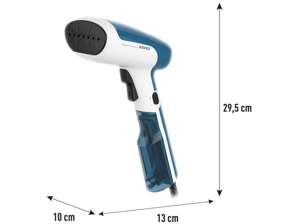 Passadeira a Vapor Portátil Arno Steam Minute HS61 70ml 1300W Branca e - 15