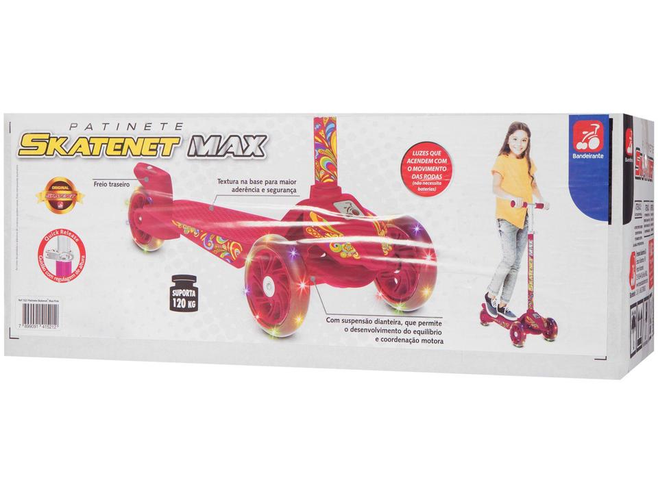 Patinete 3 Rodas Skatenet Max - Bandeirante - 7