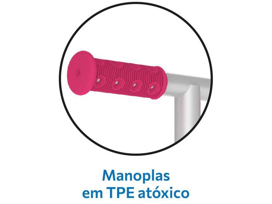 Patinete Infantil 3 Rodas Bandeirante Skatenet Max LED Pink - 5