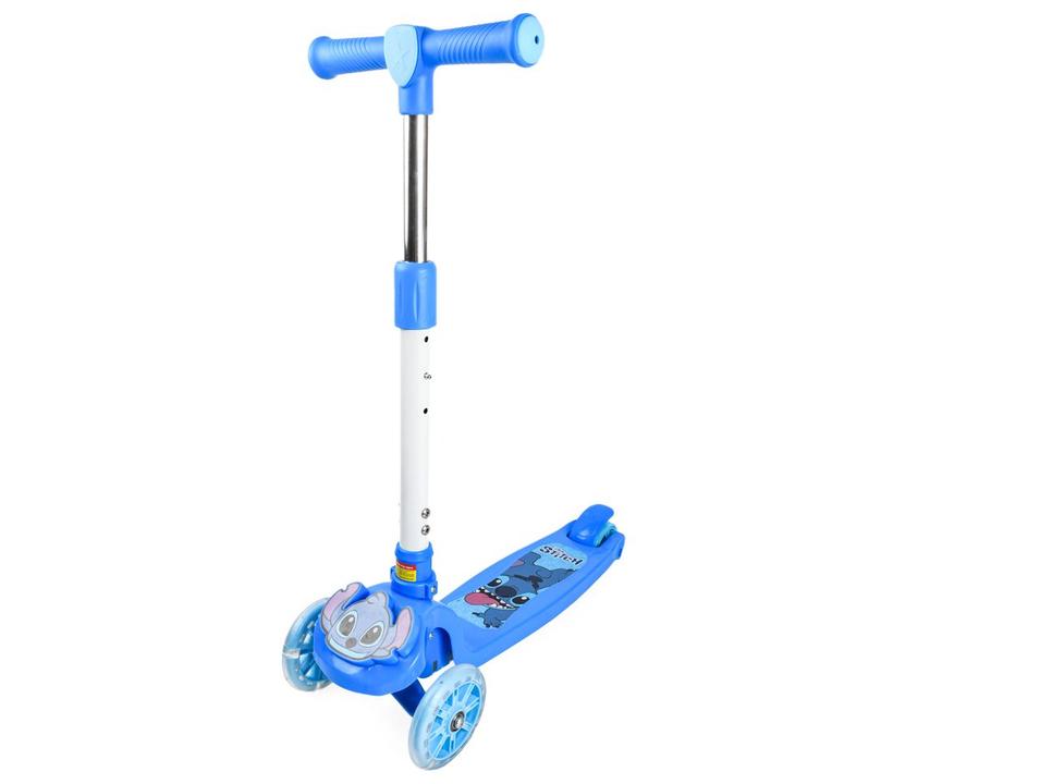 Patinete Infantil 3 Rodas Stitch Disney Azul - 2