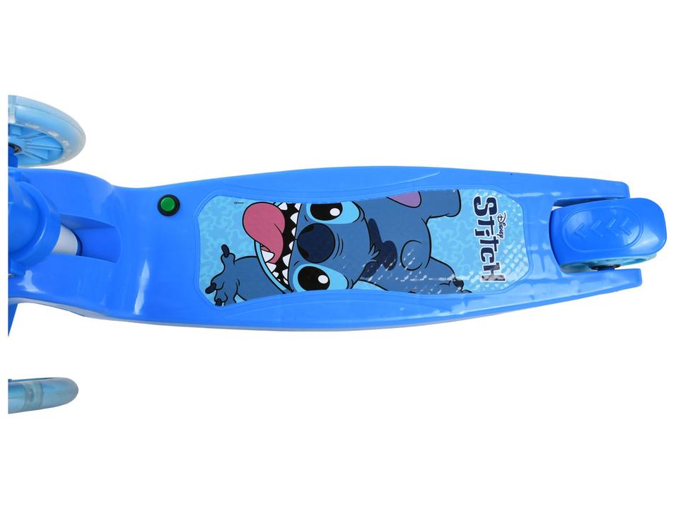 Patinete Infantil 3 Rodas Stitch Disney Azul - 4