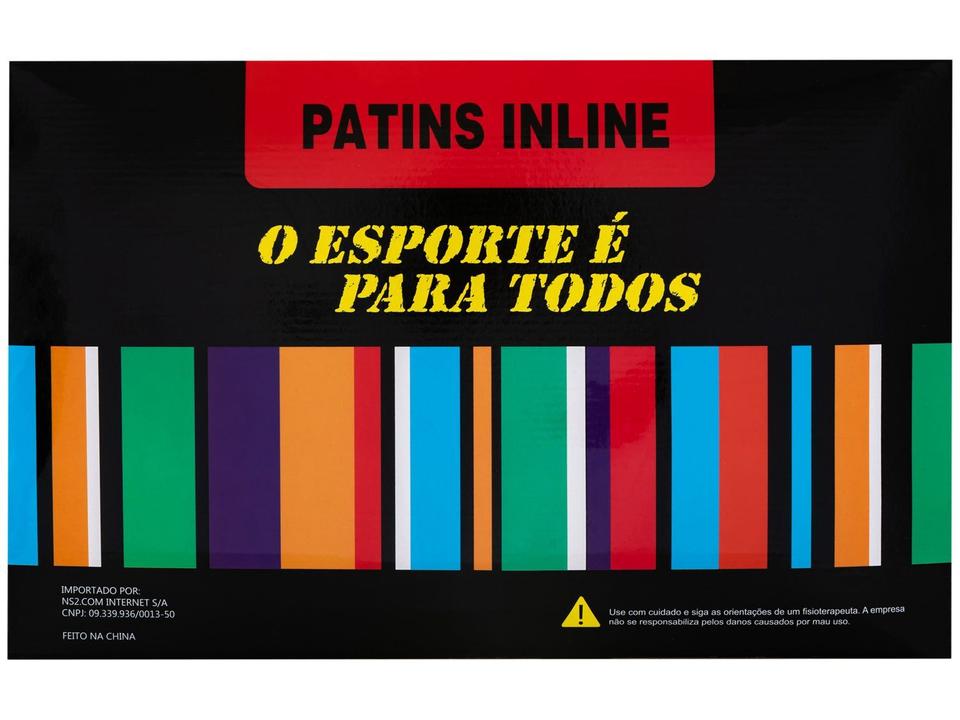 Patins In Line Gonew Fitness Abec 9 Azul - 12
