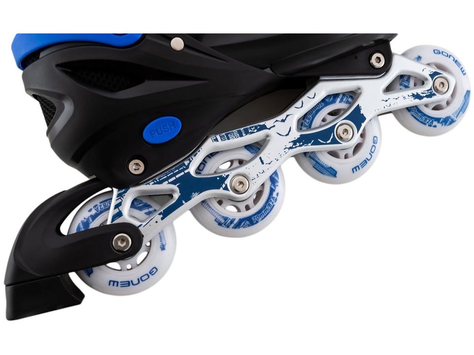 Patins In Line Gonew Fitness Abec 9 Azul - 10