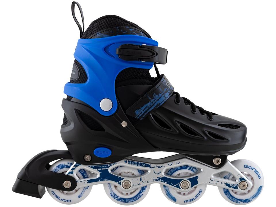 Patins In Line Gonew Fitness Abec 9 Azul - 1