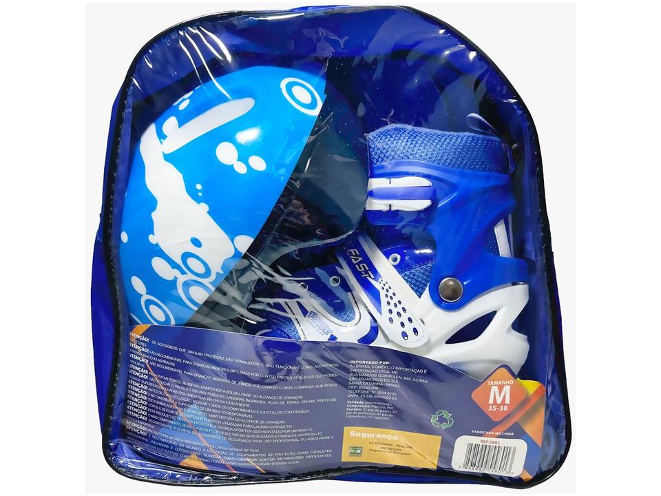 Patins in Line Infantil 4F Import Azul - 4