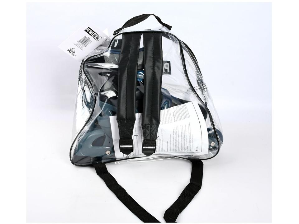 Patins in Line Lulie Sport ML008 Preto e Azul Escuro - 7