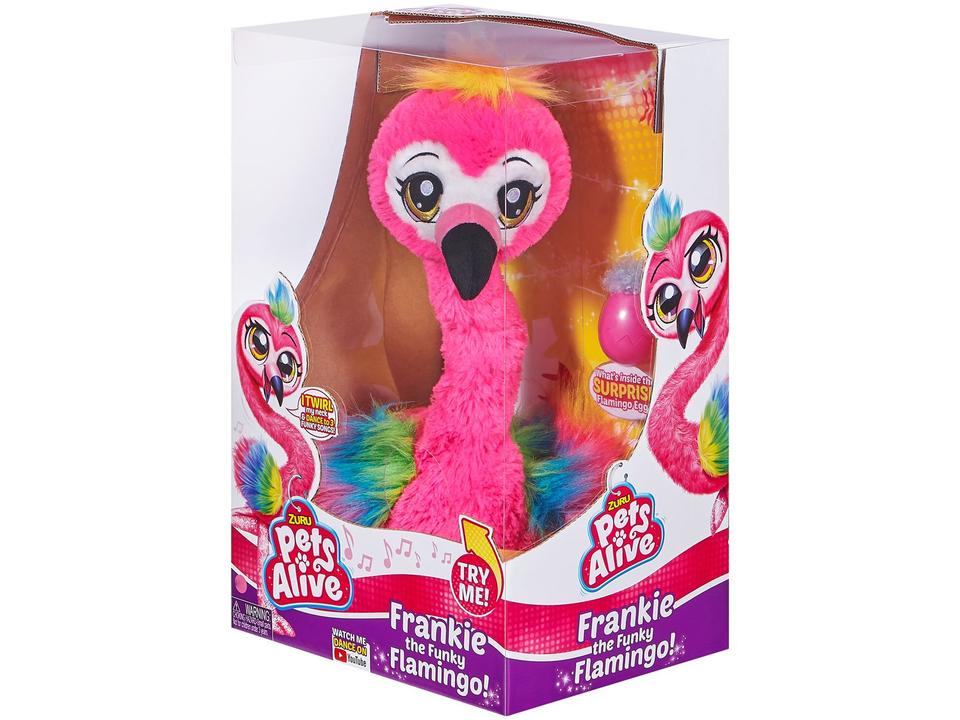 Pelúcia Frankie the Funky Flamingo Emite Som - 10