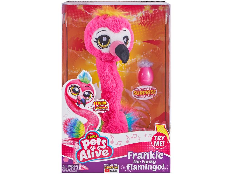 Pelúcia Frankie the Funky Flamingo Emite Som - 9