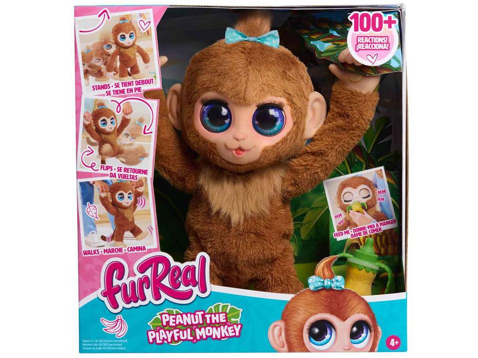 Pelúcia Fur Real Amendoim O Macaco Brincalhão - 4