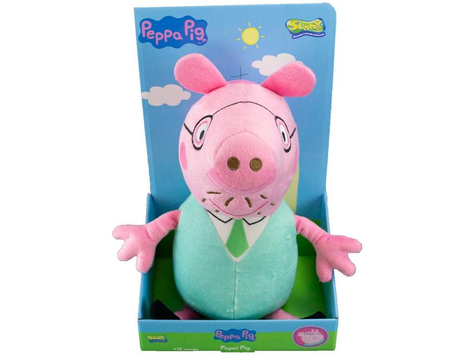 Pelúcia Papai Pig Sunny Brinquedos - 5
