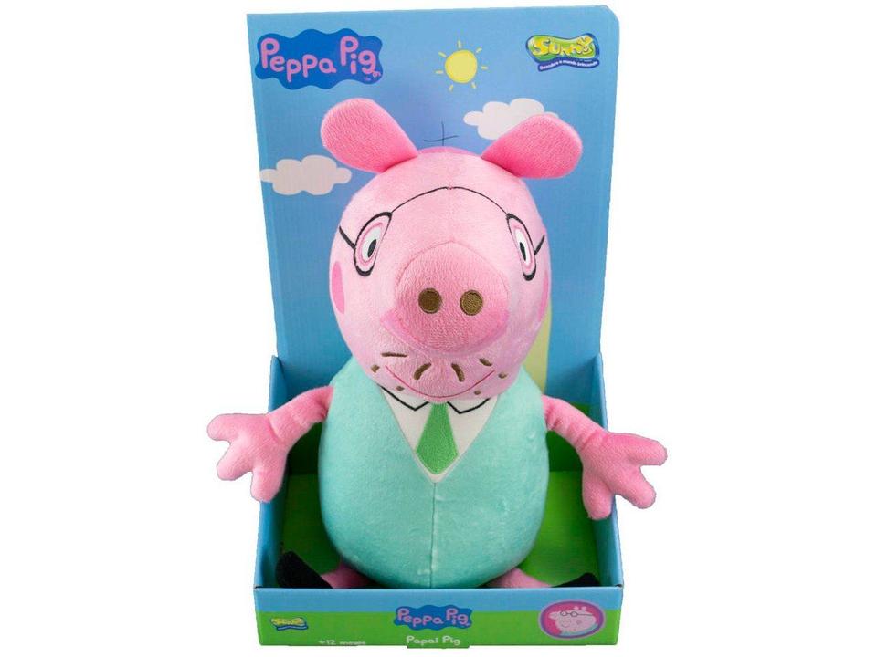 Pelúcia Papai Pig Sunny Brinquedos - 5