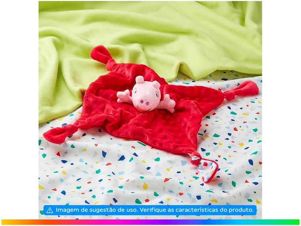 Pelúcia Peppa Pig Minha Primeira Pelúcia Mantinha - 1