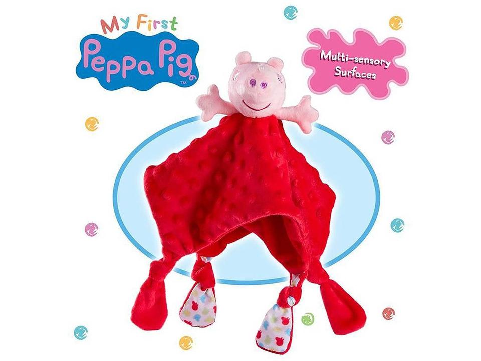 Pelúcia Peppa Pig Minha Primeira Pelúcia Mantinha - 3