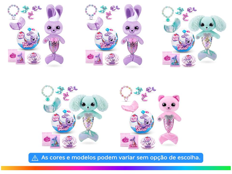 Pelúcia Pets Alive Furmaids Emite Sons e Luzes - 1