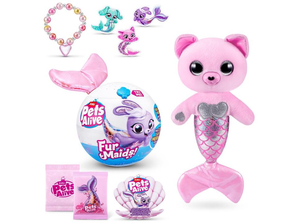 Pelúcia Pets Alive Furmaids Emite Sons e Luzes - 14