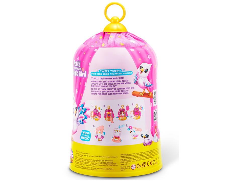Pelúcia Pets Alive Polly Magic Bird Emite Som - 8