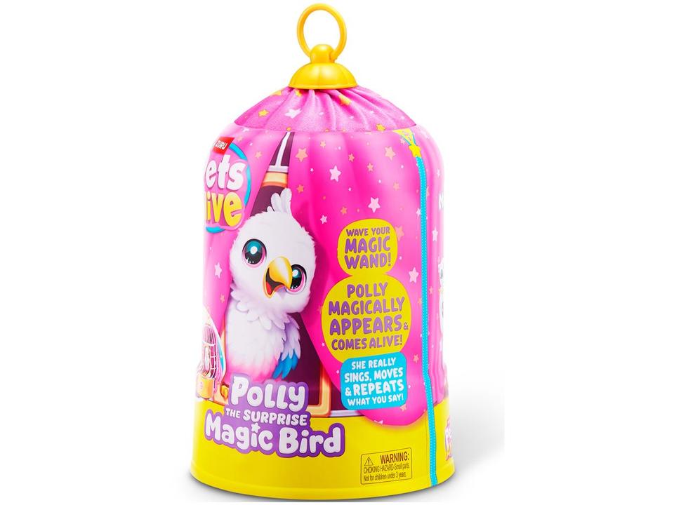 Pelúcia Pets Alive Polly Magic Bird Emite Som - 7