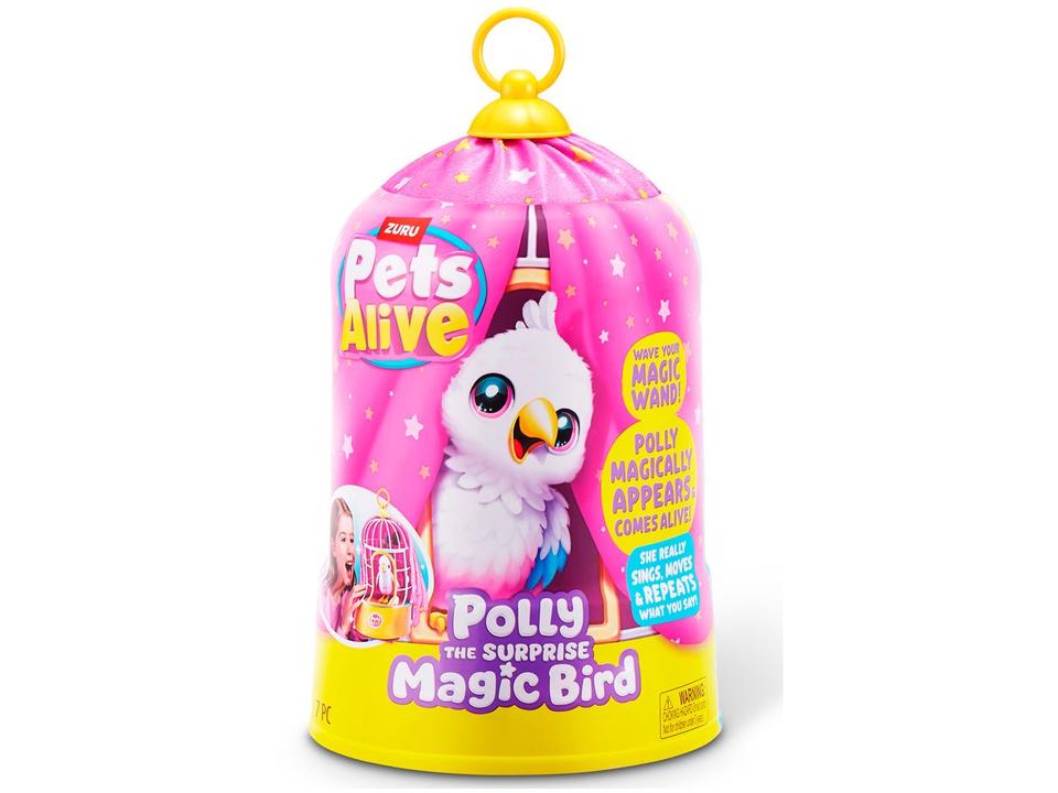 Pelúcia Pets Alive Polly Magic Bird Emite Som - 6