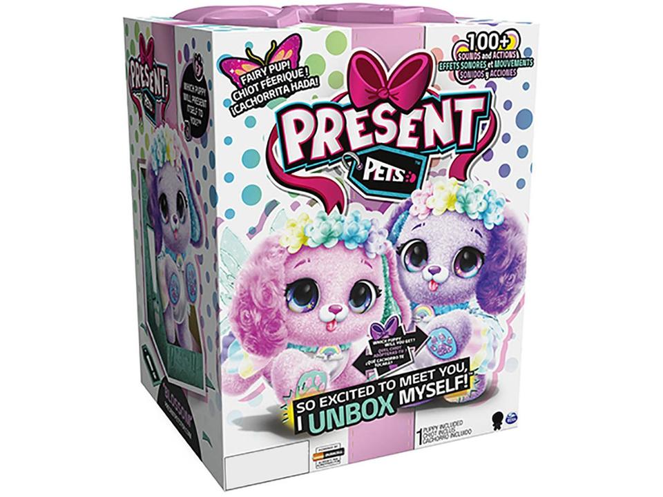 Pelúcia Present Pets Rainbow Fairy Emite Som - 5