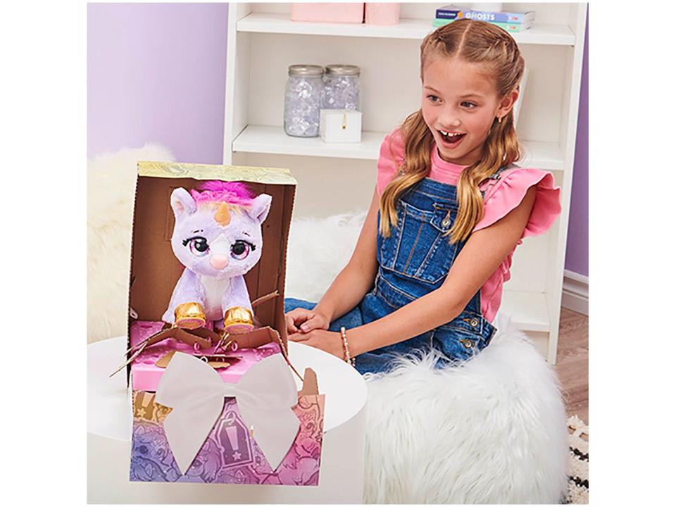 Pelúcia Present Pets Unicórnio Emite Som - 4