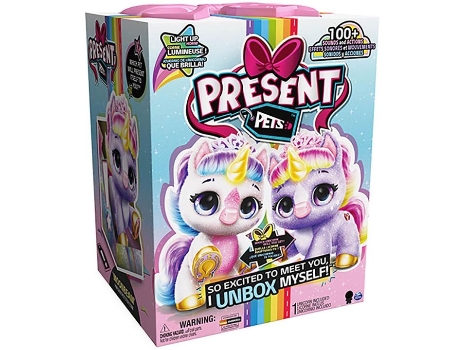 Pelúcia Present Pets Unicórnio Emite Som - 6