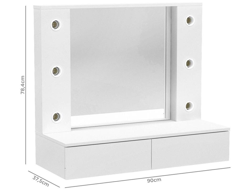 Penteadeira Camarim Parede com Espelho - 11