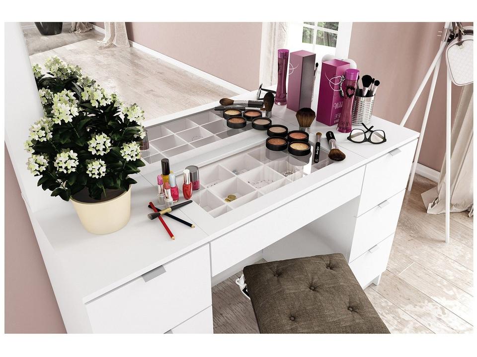 Penteadeira de Torre com Espelho 7 Gavetas Politor - 4