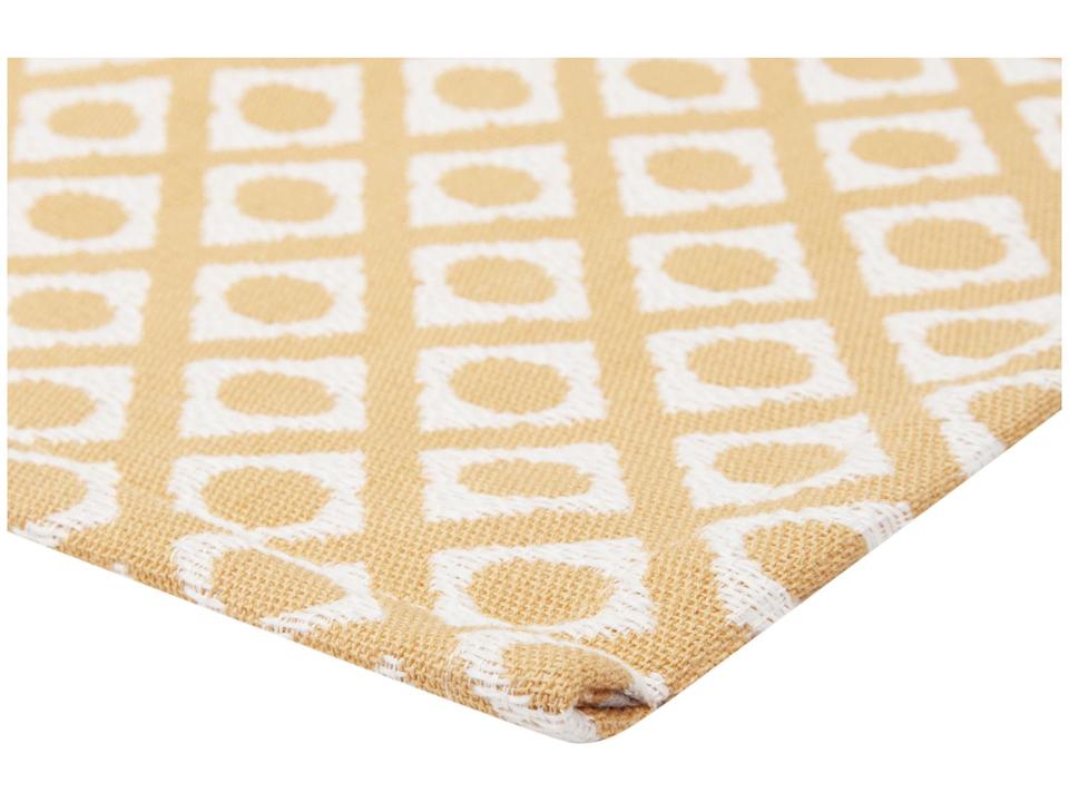 Peseira Casal 65x220cm Laranja Lartex Jacquard Hog - 3