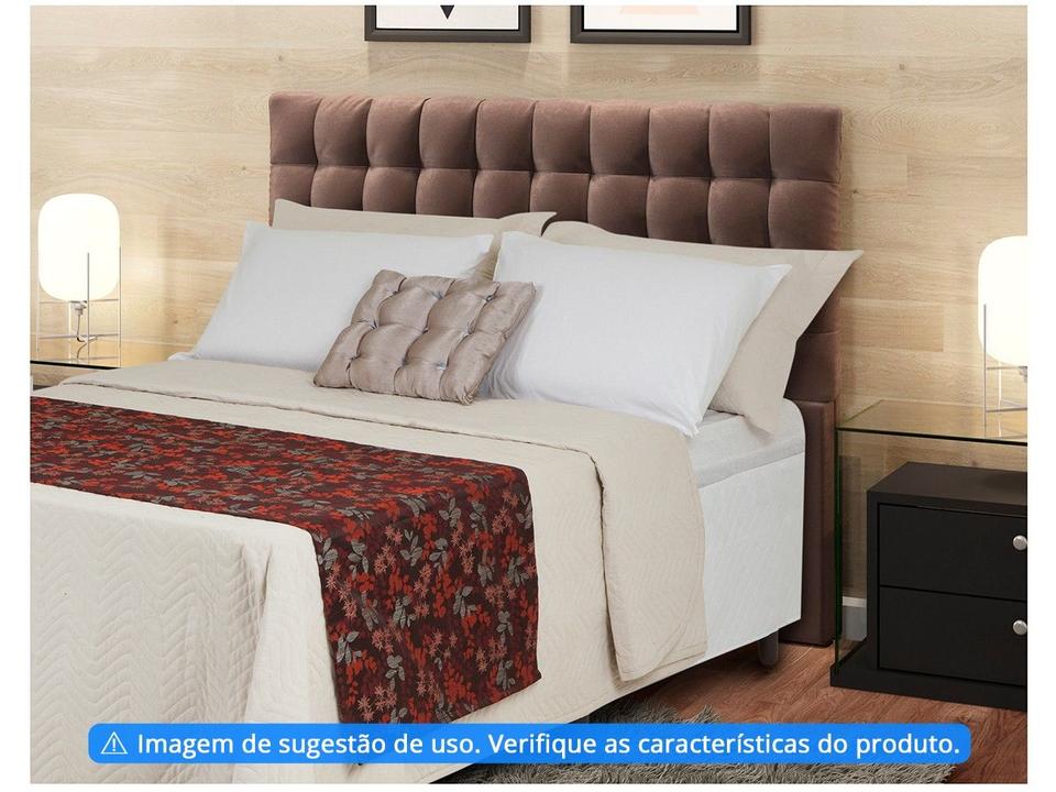 Peseira Casal 65x220cm Marrom Lartex - 1