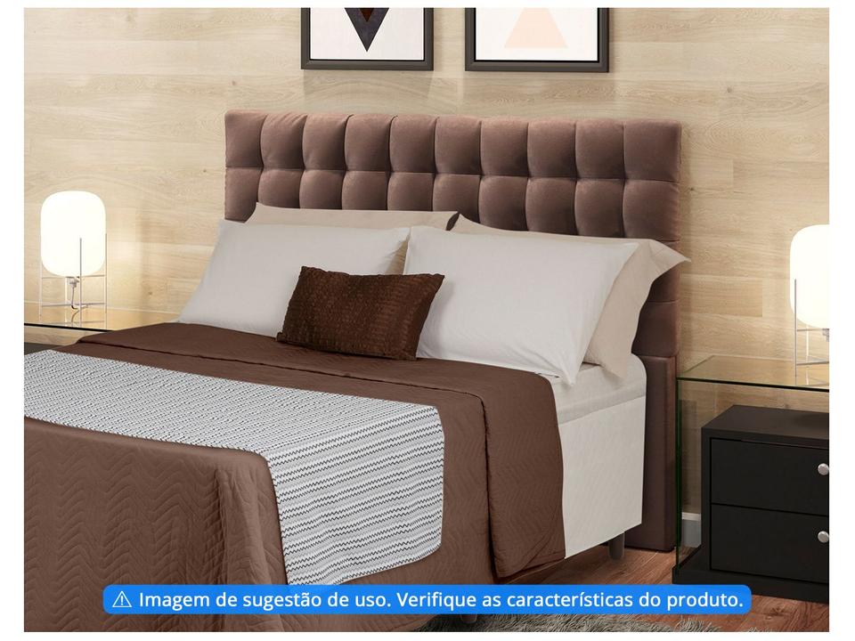 Peseira King 65x260cm Cinza Lartex Jacquard Hog - 1