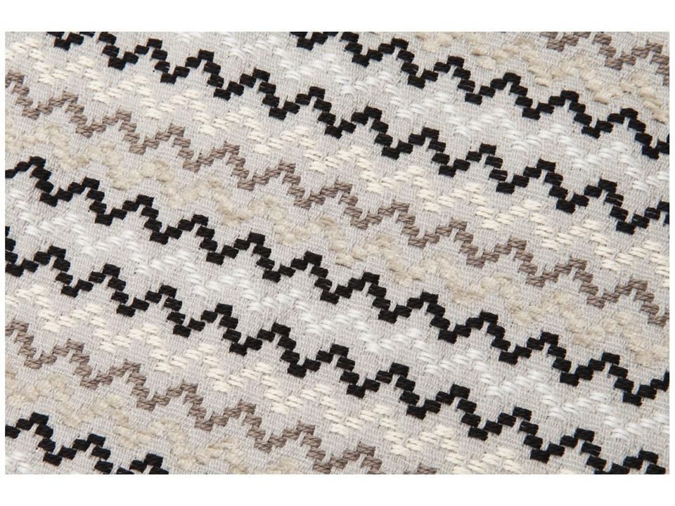 Peseira King 65x260cm Cinza Lartex Jacquard Hog - 5