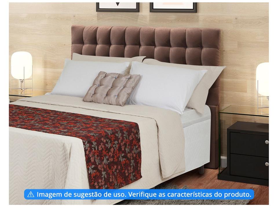 Peseira Queen 65x240cm Cinza Lartex Jacquard Hog - 1