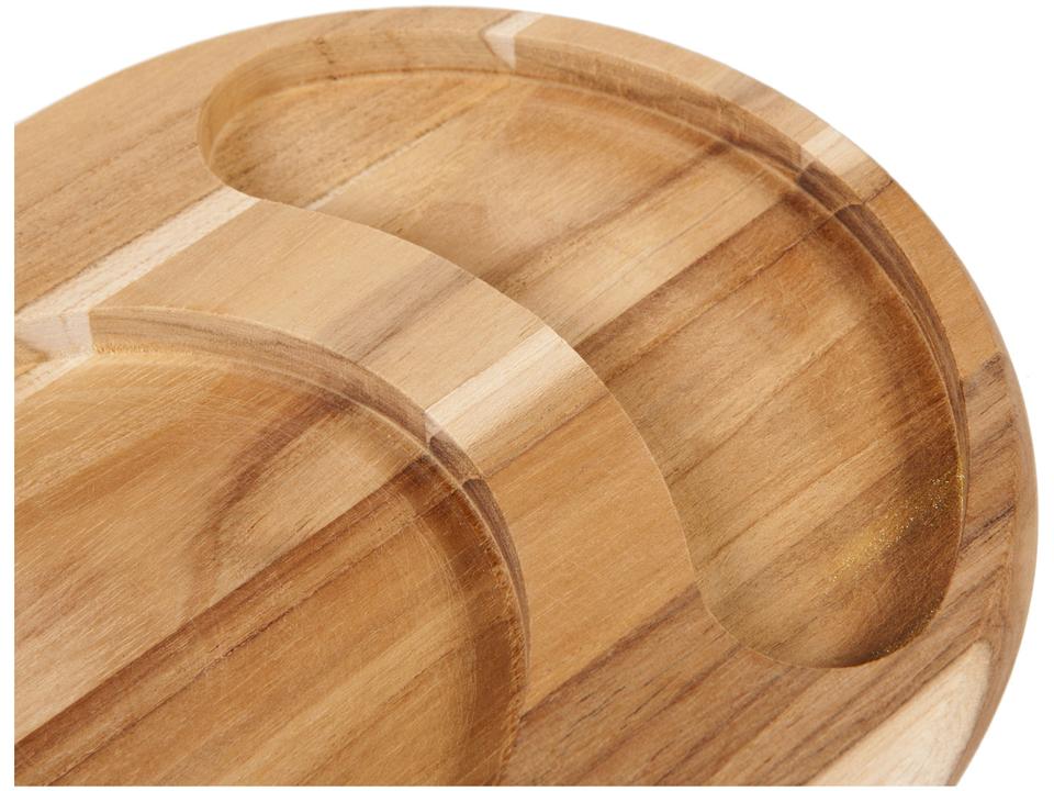 Petisqueira de Madeira Oval 2 Peças - 3
