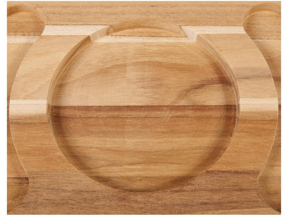 Petisqueira de Madeira Oval 2 Peças - 4