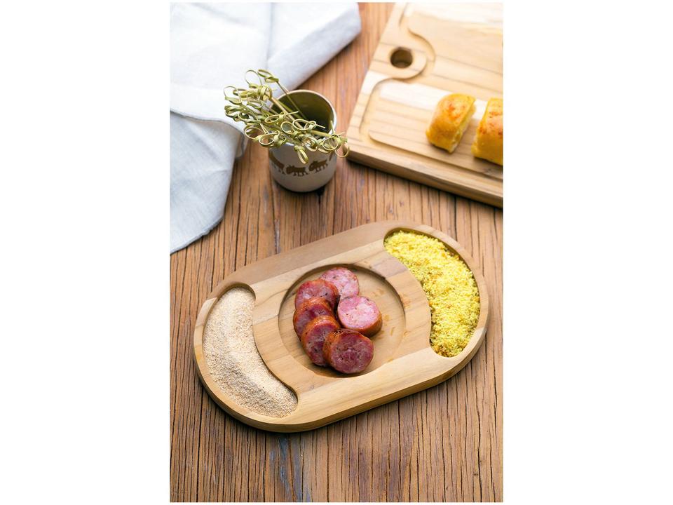 Petisqueira de Madeira Oval Tramontina - 1